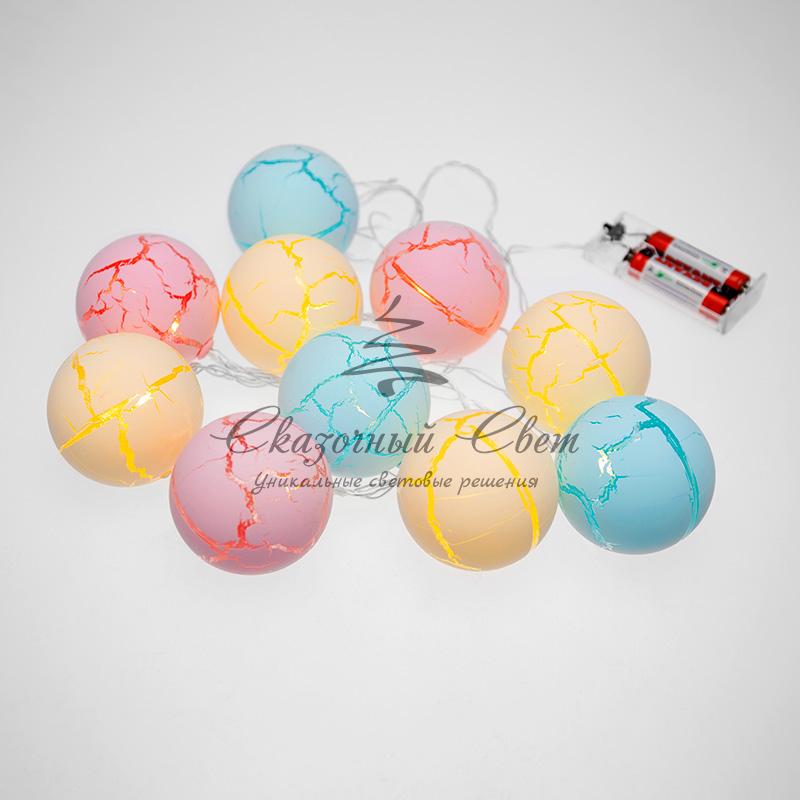 Гирлянда светодиодная «Карамельки» 1.5 м, прозрачный ПВХ, 10 LED, теплый белый, питание 2 х АА (батарейки не в комплекте) - Image 6