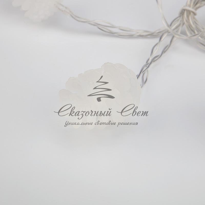 Гирлянда светодиодная «Шишки» 1.5 м, 10 LED, прозрачный ПВХ, цвет свечения теплый белый, 2 х АА (батарейки не в комплекте) NEON-NIGHT - Image 6