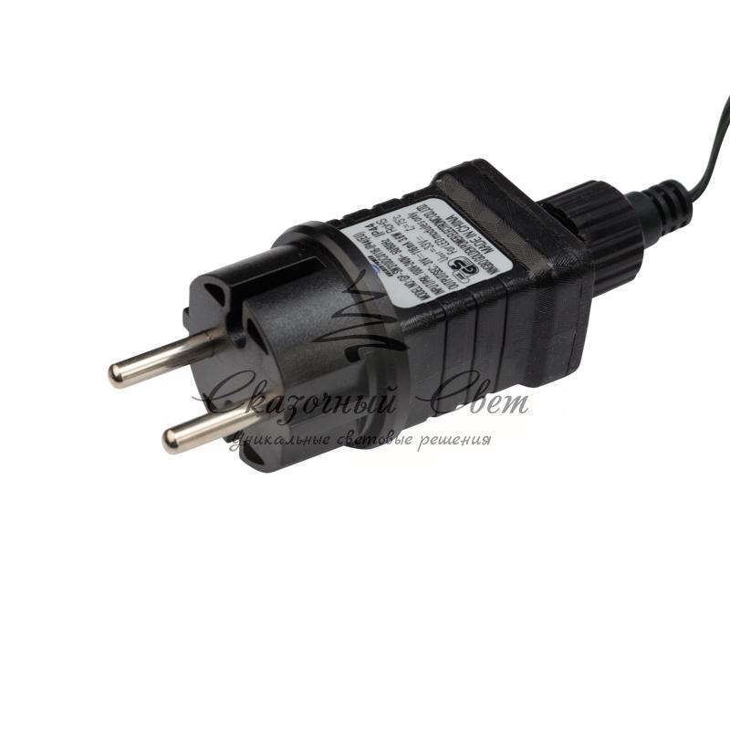 Еловый шлейф с ягодами и гирляндой NEON-NIGHT 1.8 м, 30 LED, 31 В, литой, теплое белое свечение - Image 6