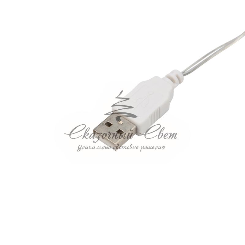 Гирлянда «Роса» 10 м, 100 LED, USB, белое свечение NEON-NIGHT - Image 6