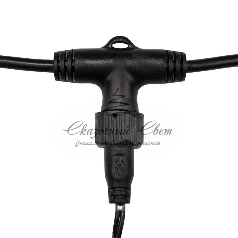 Гирлянда "LED ClipLight" 24V, 3 нити по 20 м, свечение с динамикой, цвет диодов Желтый - Image 6