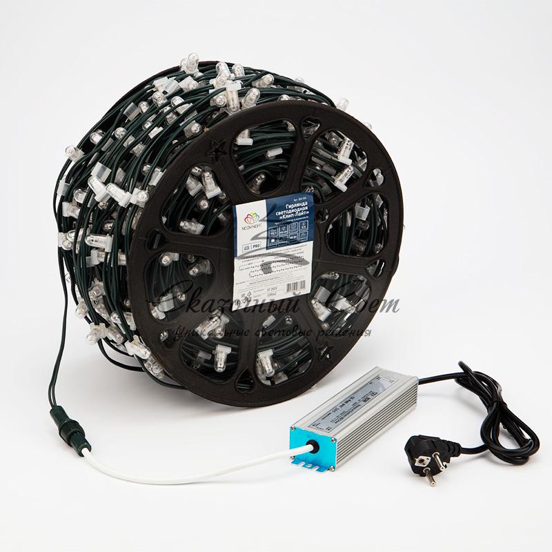 Гирлянда "LED ClipLight" 12V 150 мм, цвет диодов ТЕПЛЫЙ БЕЛЫЙ - Image 6