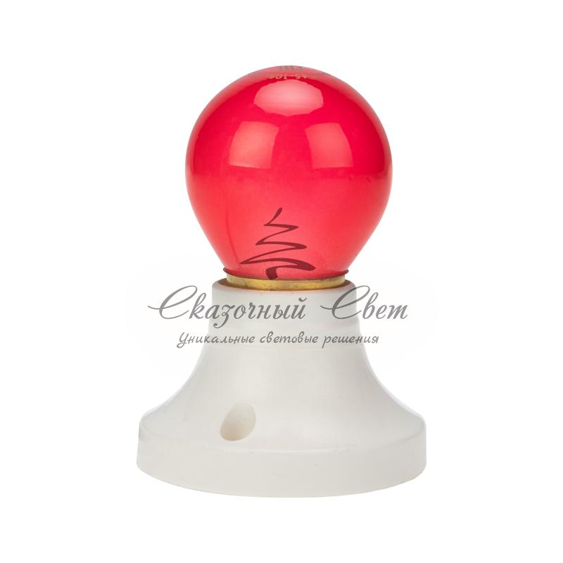 Лампа накаливания e27 10 Вт красная колба - Image 6