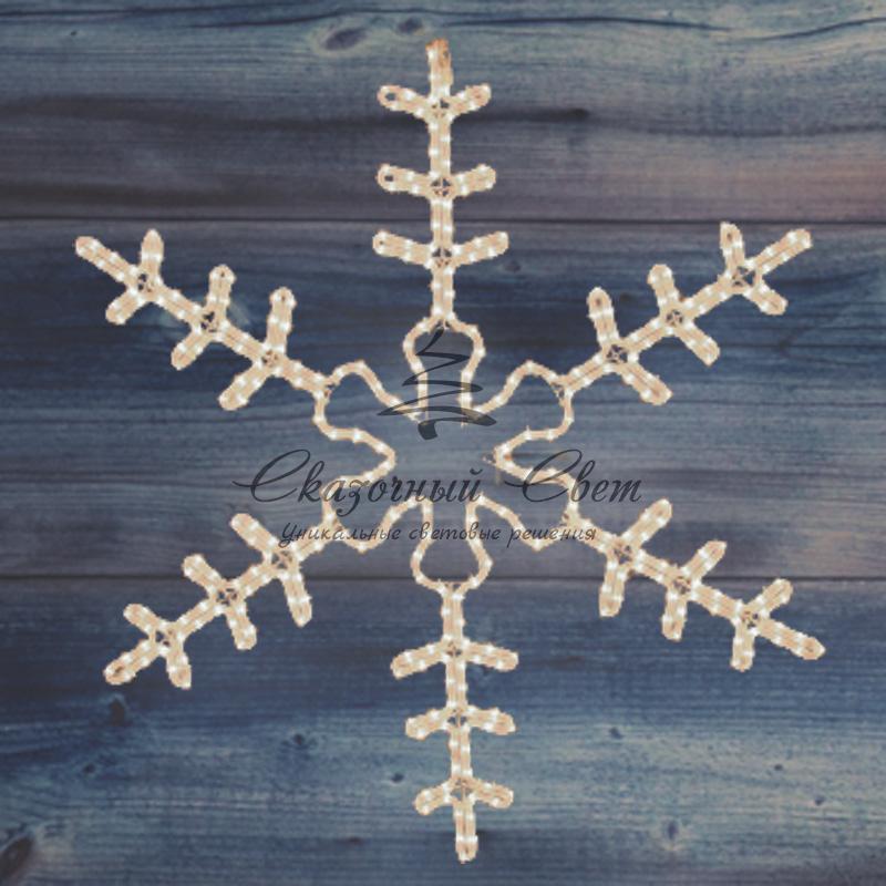 Фигура "Большая Снежинка" цвет ТЕПЛЫЙ БЕЛЫЙ, размер 95*95 см NEON-NIGHT - Image 6