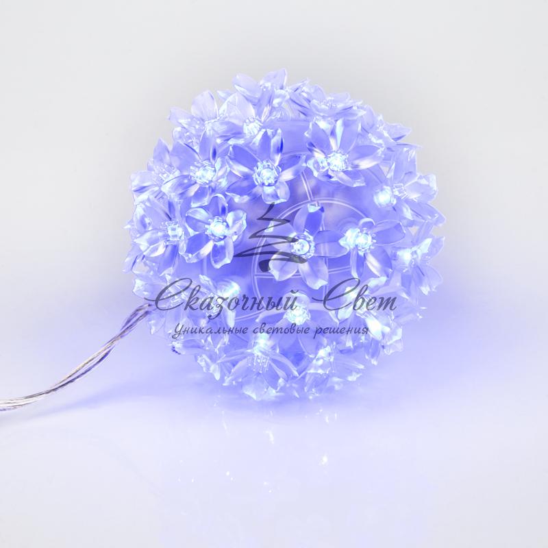 Шар светодиодный 230V, диаметр 12 см, 50 светодиодов, цвет синий - Image 6