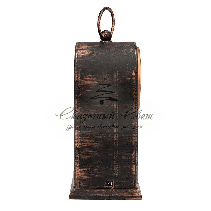 Светодиодный камин «Старинные часы» с эффектом живого огня 14,7x11,7x25 см, бронза, батарейки 2хС (не в комплекте) USB NEON-NIGHT - Image 6