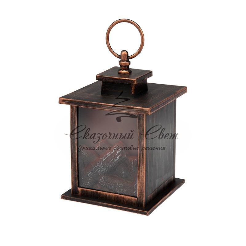 Светодиодный камин "Кантри" с эффектом живого огня 12х12х18,5 см, батарейки 3хАА (не в комплекте) - Image 6