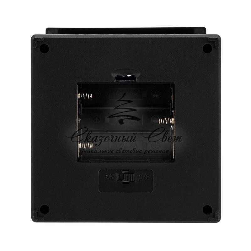 Декоративный фонарь 11х11х22,5 см, черный корпус, теплый белый цвет свечения с эффектом мерцания NEON-NIGHT - Image 6