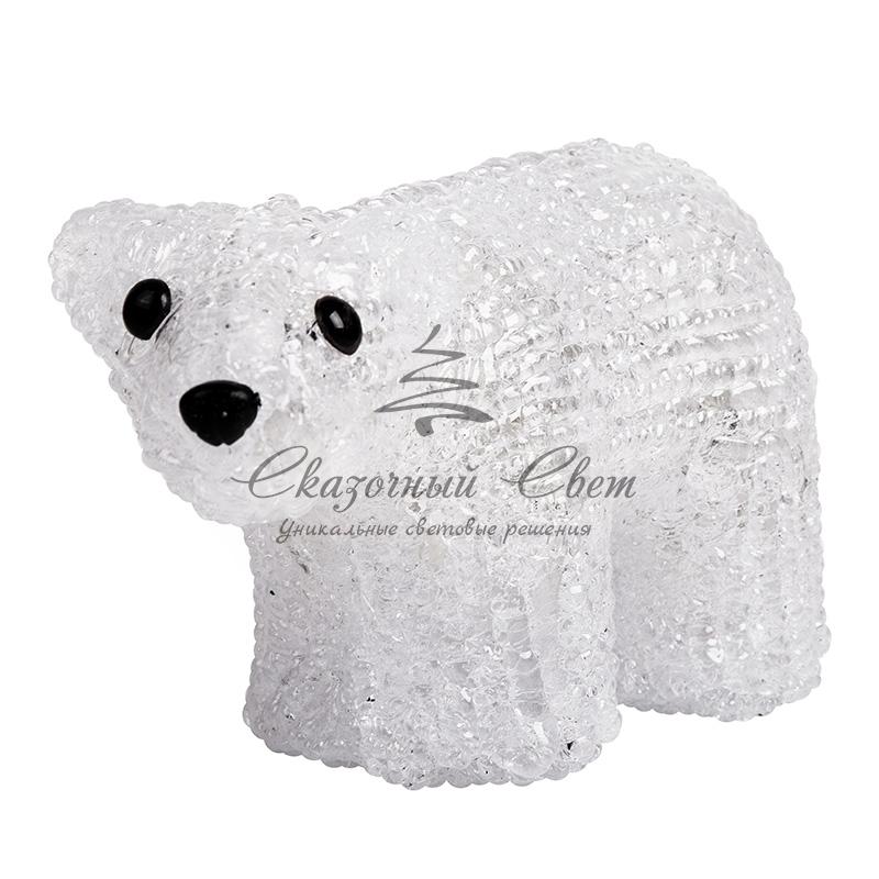 Акриловая светодиодная фигура "Белый мишка" 15х25 см, 4,5 В, 3 батарейки AA (не входят в комплект), 20 светодиодов, NEON-NIGHT - Image 6