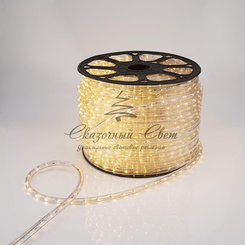 Дюралайт LED, эффект мерцания (2W) - ТЕПЛЫЙ БЕЛЫЙ Эконом 24 LED/м , бухта 100м - Image 7