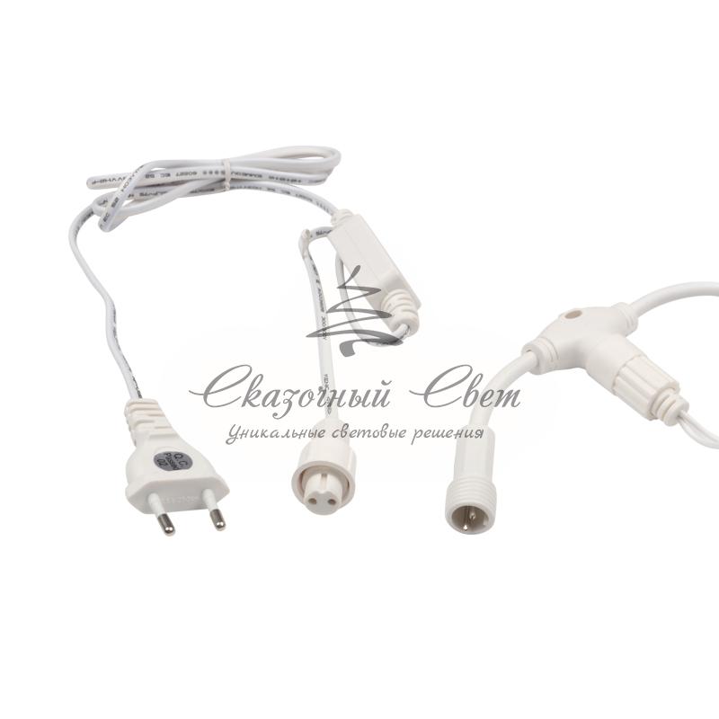 Гирлянда "Светодиодный Дождь" 2х1,5м, постоянное свечение, белый провод, 230 В, диоды ТЕПЛЫЙ БЕЛЫЙ - Image 7