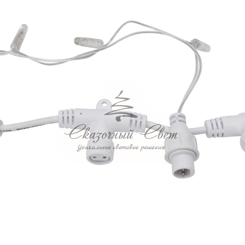 Гирлянда "Светодиодный Дождь" 2х3м, постоянное свечение, прозрачный провод, 230 В, диоды СИНИЕ - Image 7