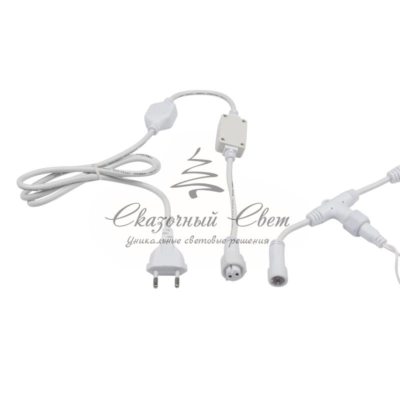 Гирлянда "Светодиодный Дождь" 2х1,5м, эффект мерцания, белый провод, 230 В, диоды БЕЛЫЕ - Image 7