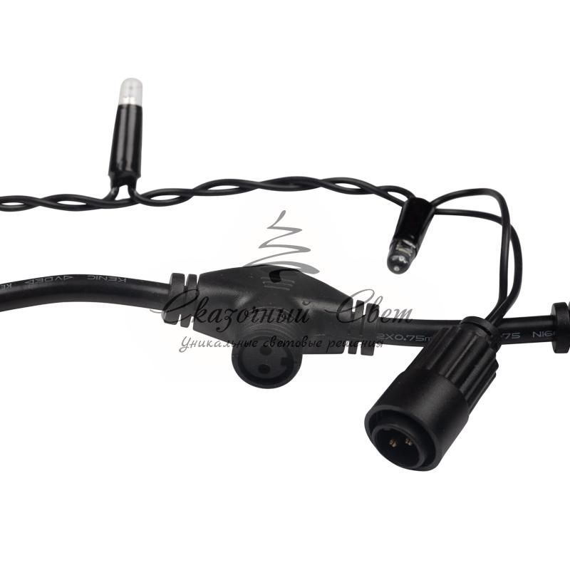 Гирлянда "Светодиодный Дождь" 2х1,5м, эффект мерцания, черный провод, 230 В, диоды БЕЛЫЕ - Image 7