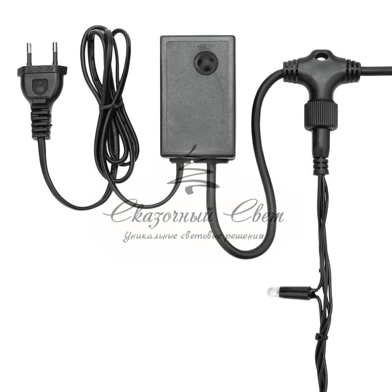 Гирлянда "Светодиодный Дождь" 2х6м, эффект водопада, черный провод, 230 В, диоды СИНИЕ - Image 7