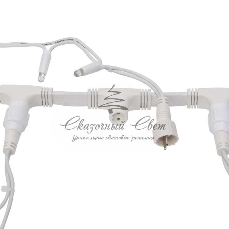 Гирлянда "Светодиодный Дождь" 2х3м, постоянное свечение, белый провод "КАУЧУК", 230 В, диоды ЗЕЛЕНЫЕ - Image 7