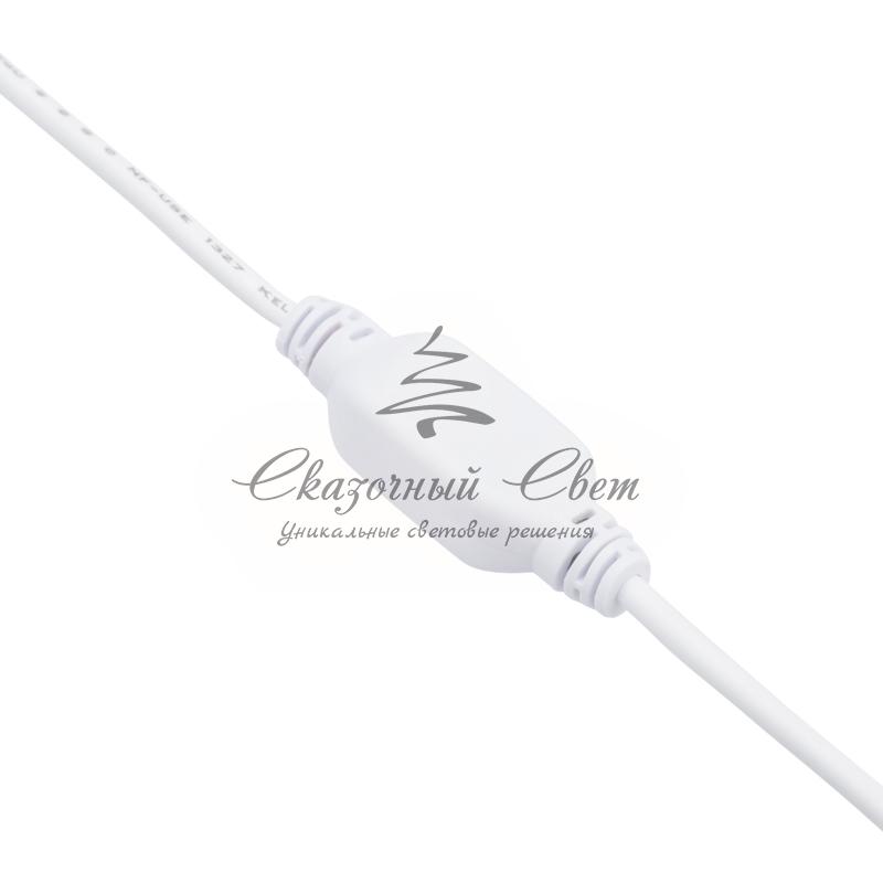 Гирлянда Айсикл (бахрома) светодиодный, 2,4 х 0,6 м, белый провод, 230 В, диоды синие, 76 LED - Image 7