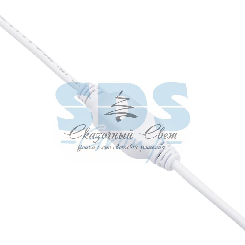 Гирлянда Айсикл (бахрома) светодиодный, 2,4 х 0,6 м, белый провод, 230 В, диоды ТЕПЛЫЙ БЕЛЫЙ, 76 LED - Image 7