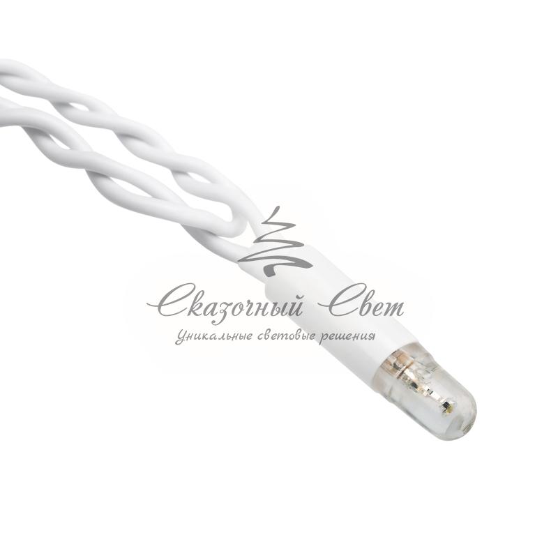 Гирлянда Айсикл (бахрома) светодиодный, 4,8 х 0,6 м, белый провод, 230 В, диоды белые, 176 LED NEON-NIGHT - Image 7