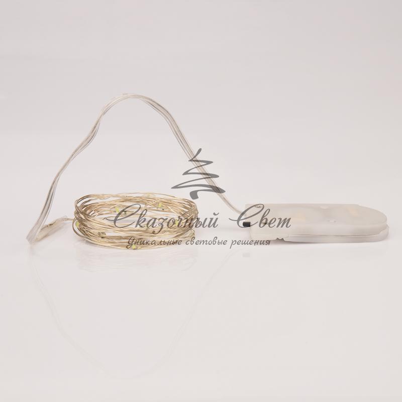 Гирлянда светодиодная «Роса» 2 м, 20 LED, теплое белое свечение NEON-NIGHT - Image 7