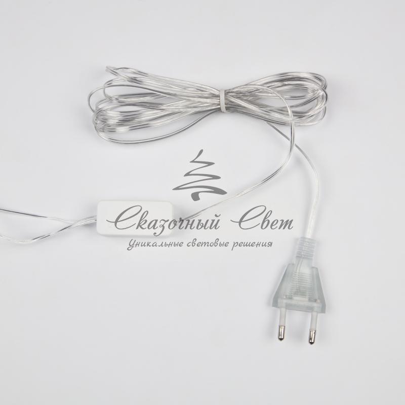 Гирлянда светодиодная «Звезды» 1,5х0,6 м, прозрачный провод, теплый белый свет свечения NEON-NIGHT - Image 7