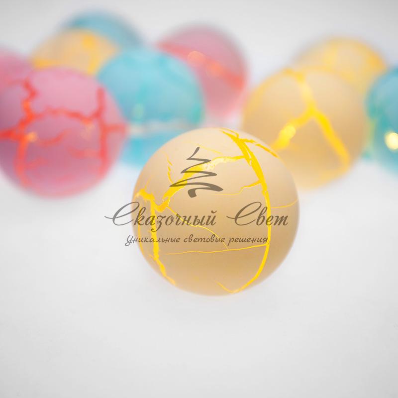 Гирлянда светодиодная «Карамельки» 1.5 м, прозрачный ПВХ, 10 LED, теплый белый, питание 2 х АА (батарейки не в комплекте) - Image 7