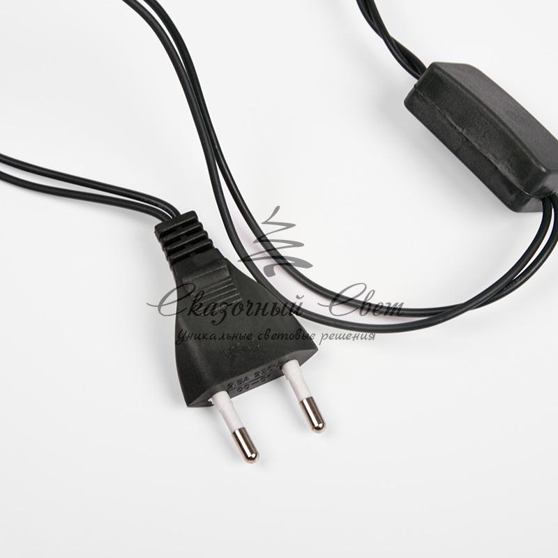 Гирлянда "Свечи" 4м, темно-зеленый ПВХ, 20 LED ТЕПЛЫЙ БЕЛЫЙ - Image 7