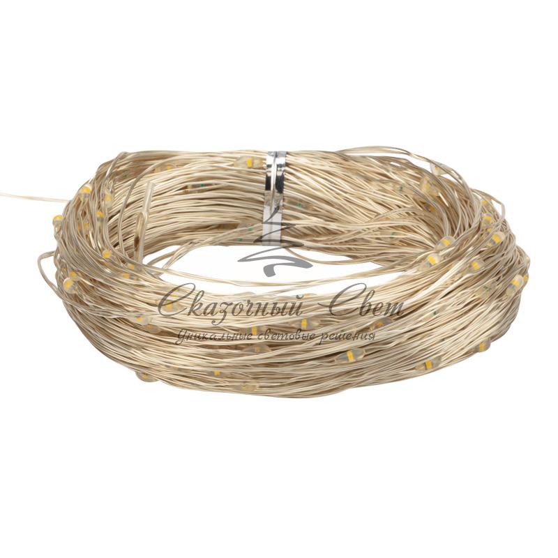 Гирлянда «Роса» с трансформатором 20 м, 200 LED, теплое белое свечение NEON-NIGHT - Image 7