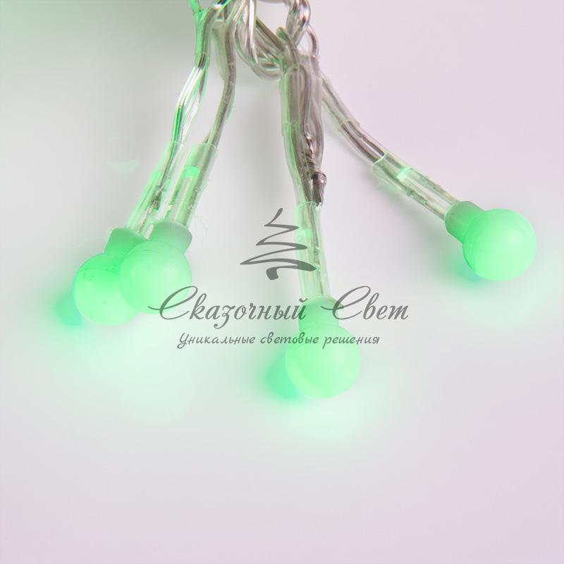 Гирлянда "Мишура LED" 3 м прозрачный ПВХ, 288 диодов, цвет зеленый - Image 7
