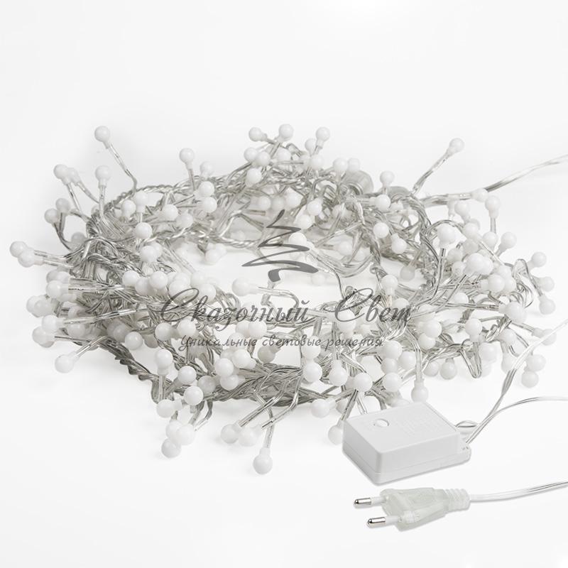 Гирлянда "Мишура LED" 3 м прозрачный ПВХ, 288 диодов, цвет ТЕПЛЫЙ БЕЛЫЙ - Image 7