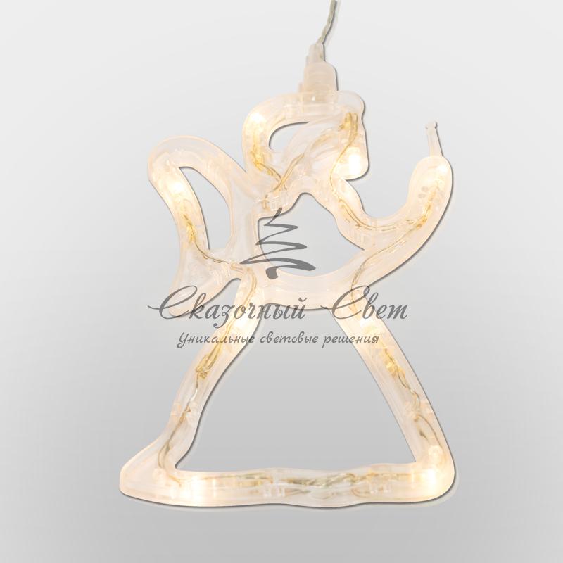 Фигура светодиодная "Ангелок" на присоске с подвесом, цвет ТЕПЛЫЙ БЕЛЫЙ - Image 7