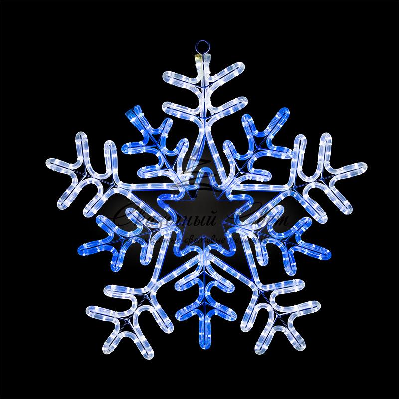 Фигура световая "Снежинка" цвет белая/синяя, размер 60*60 см, с контроллером NEON-NIGHT - Image 7