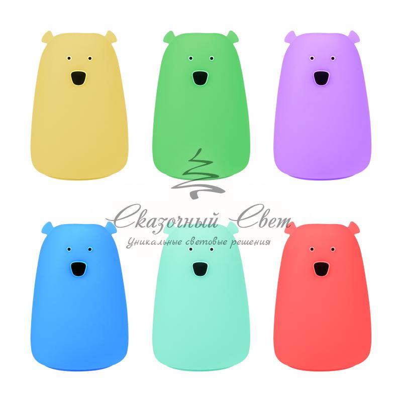 Силиконовый ночник Медведь - Image 7