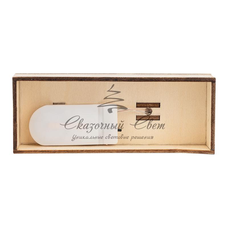 Деревянная фигурка с подсветкой «Дед Мороз» 18 см NEON-NIGHT - Image 7