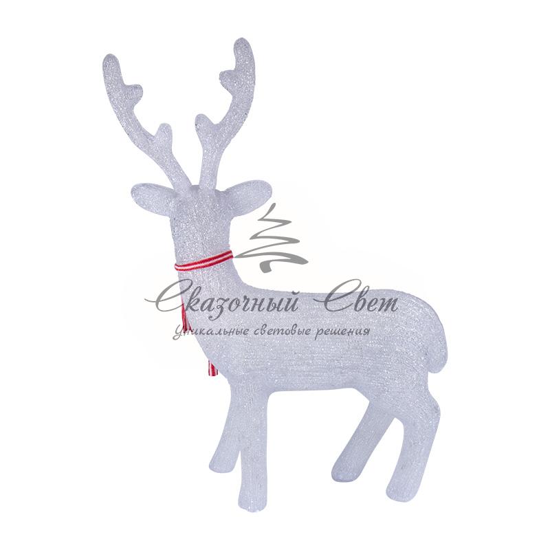Акриловая светодиодная фигура "Северный олень" 95х69х30 см, 420 светодиодов, IP65 понижающий трансформатор в комплекте, NEON-NIGHT - Image 7