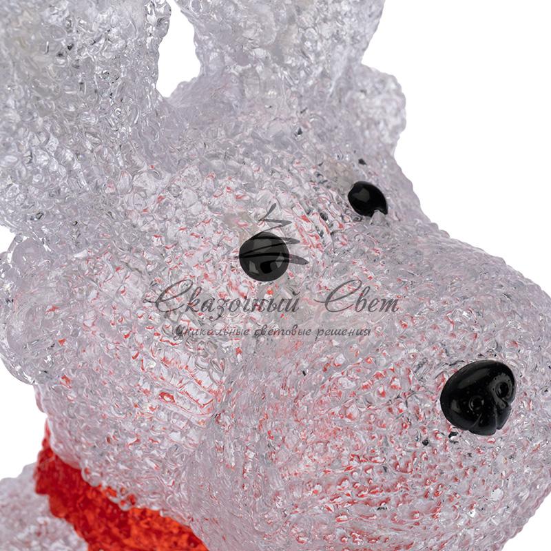 Акриловая светодиодная фигура «Олененок в шарфе» 20х17х30 см, 24 светодиода, батарейки 2хAA (не входят в комплект) NEON-NIGHT - Image 7