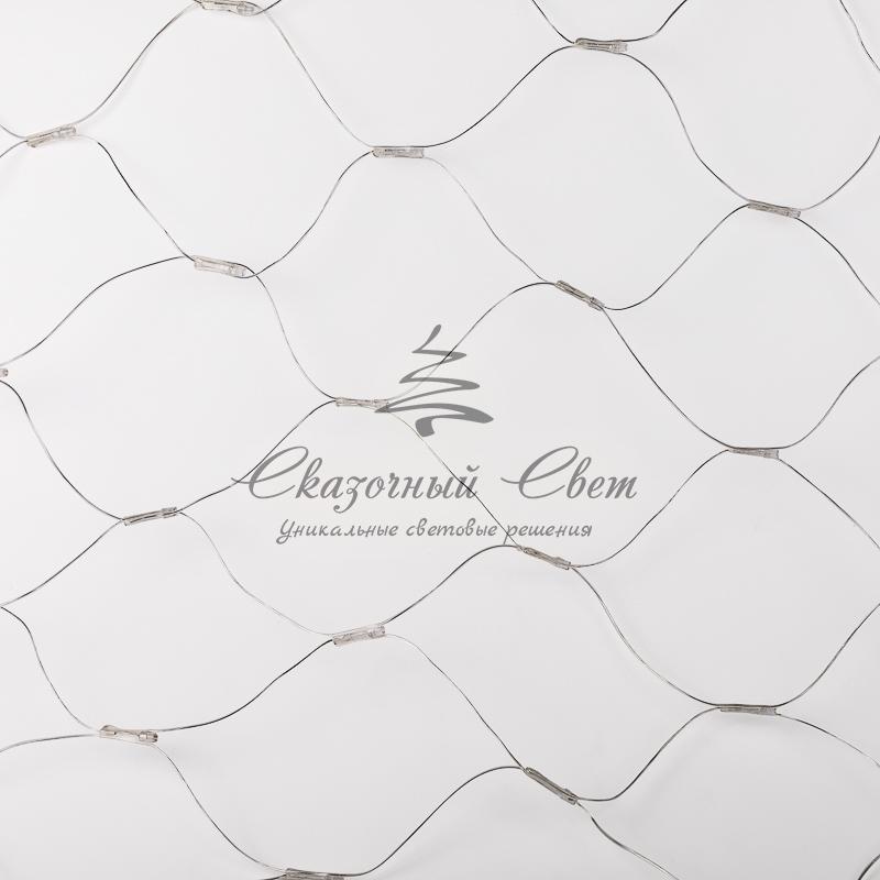 Гирлянда «Сеть» 1,5х1,5 м, прозрачный ПВХ, 96 LED белый - Image 8