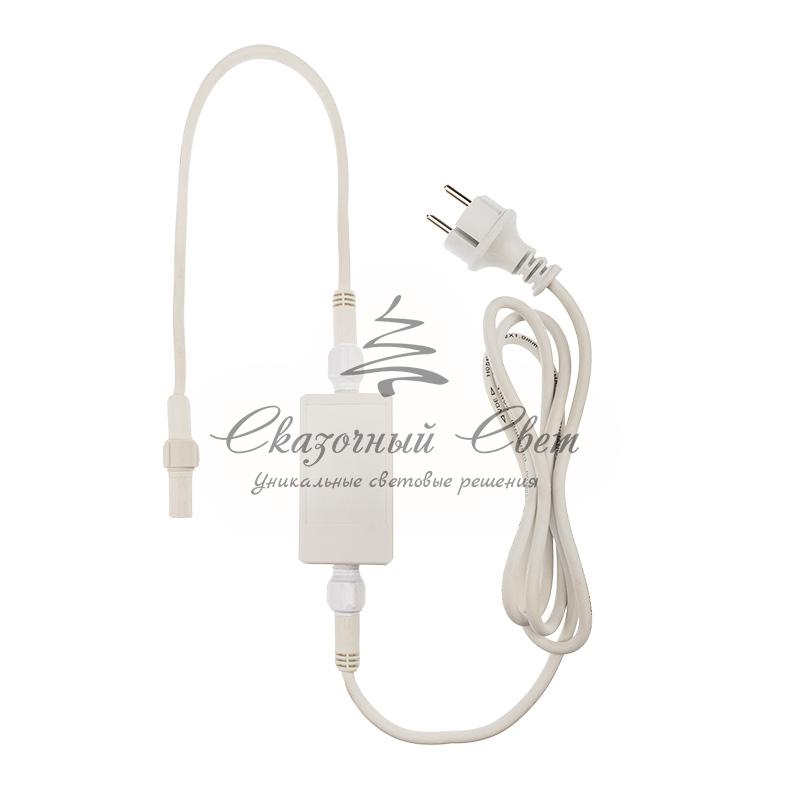 Гирлянда "Светодиодный Дождь" 2х1,5м, постоянное свечение, белый провод "КАУЧУК", 230 В, диоды СИНИЕ - Image 8