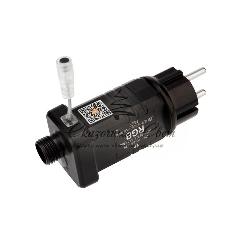 «Дождь» (занавес) Wi-Fi 3х3 м, прозрачный ПВХ, 180 LED RGB, не соединяется - Image 8