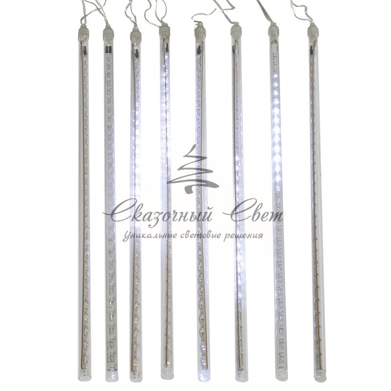Гирлянда "Тающие сосульки" светодиодная, 8шт х 50см, шаг 50см, 230 В (с трансформатором) белые светодиоды - Image 8