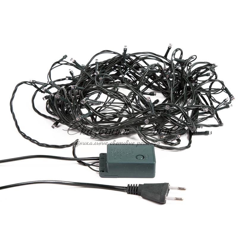 Гирлянда "Твинкл Лайт" 10 м, темно-зеленый ПВХ, 80 LED, цвет белый - Image 8