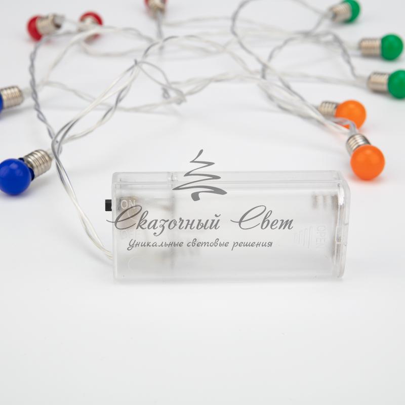 Гирлянда светодиодная «Мини-лампочки» 1.5 м, 10 LED, прозрачный ПВХ, цвет свечения мультиколор, 2 х АА (батарейки не в комплекте) NEON-NIGHT - Image 8