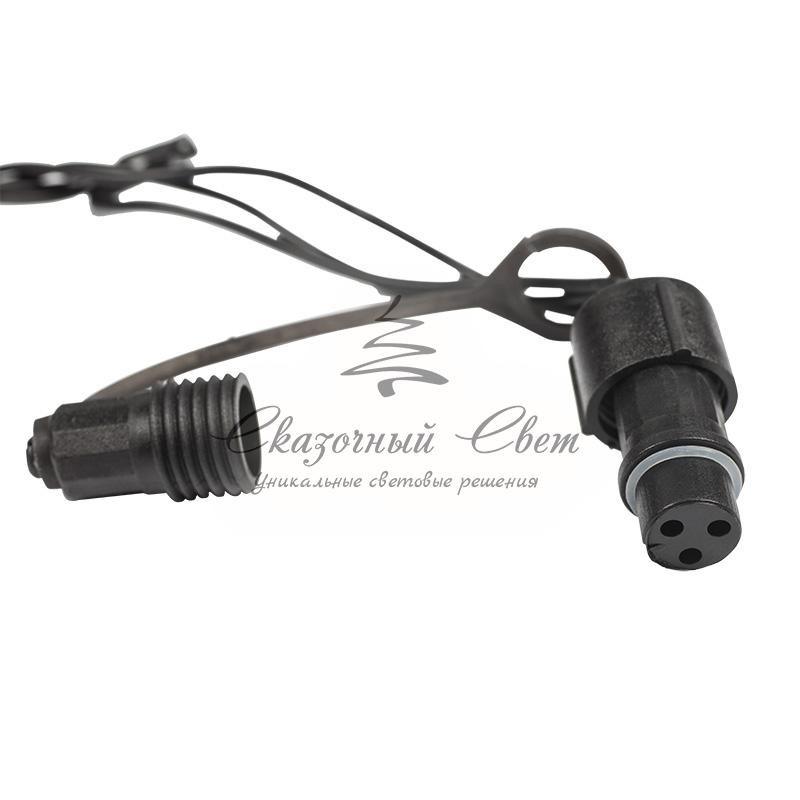 Гирлянда "Твинкл Лайт" 10 м, черный ПВХ, 100 диодов, цвет фиолетовый - Image 8