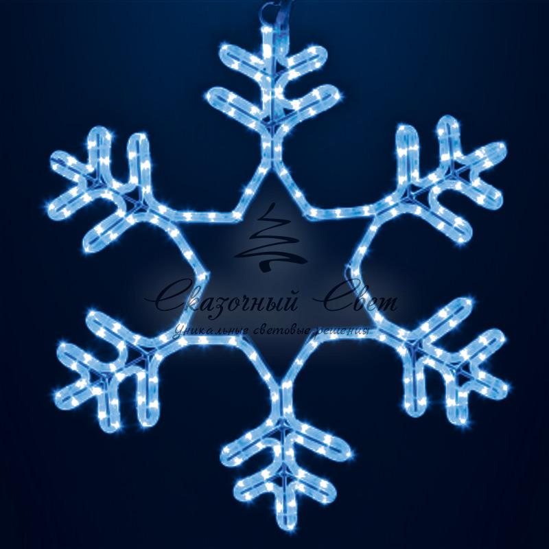 Фигура "Снежинка" LED Светодиодная, без контр. размер 55*55см, "СИНЯЯ" NEON-NIGHT - Image 7