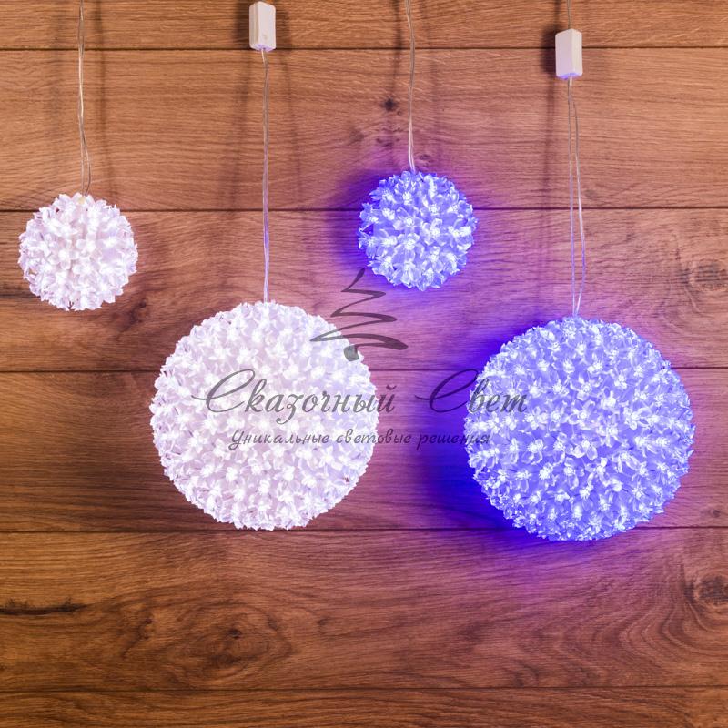 Шар светодиодный 230V, диаметр 12 см, 50 светодиодов, цвет синий - Image 8