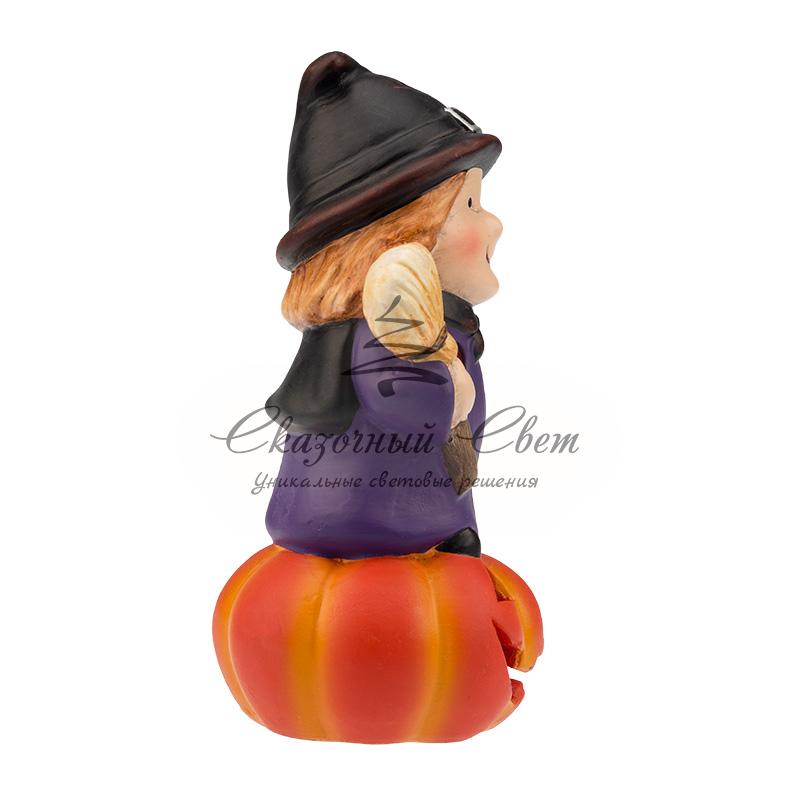 Керамическая фигурка «Ведьма на тыкве» 8х8х14.8 см - Image 8