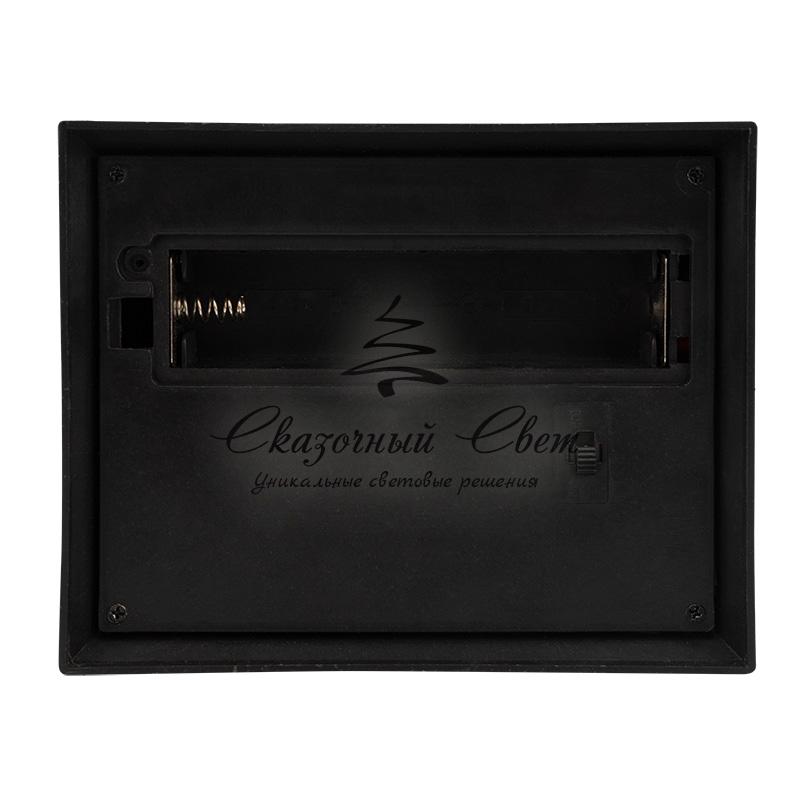 Светодиодный камин «Фьюжн» с эффектом живого огня 14,7x11,7x25 см, батарейки 2хС (не в комплекте) USB, черный - Image 8