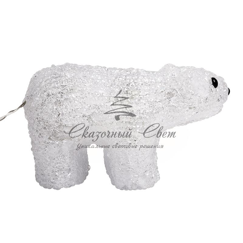 Акриловая светодиодная фигура "Белый мишка" 15х25 см, 4,5 В, 3 батарейки AA (не входят в комплект), 20 светодиодов, NEON-NIGHT - Image 8