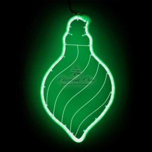 Светодиодная Фигура Шар 24 x 42 см Зеленая, Гибкий Неон и Акрилайт, IP54