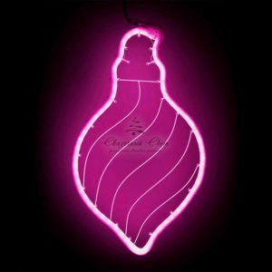 Светодиодная Фигура Шар 24 x 42 см Розовая, Гибкий Неон и Акрилайт, IP54
